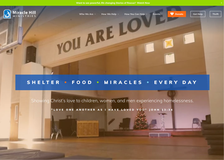 Miracle Hill Website